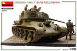 1/35 Miniart Dresden 1945. T-34/85 FIELD REPAIR. BIG SET
