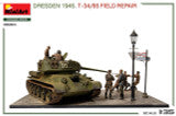 1/35 Miniart Dresden 1945. T-34/85 FIELD REPAIR. BIG SET