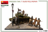1/35 Miniart Dresden 1945. T-34/85 FIELD REPAIR. BIG SET