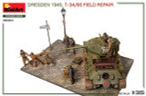 1/35 Miniart Dresden 1945. T-34/85 FIELD REPAIR. BIG SET
