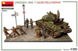 1/35 Miniart Dresden 1945. T-34/85 FIELD REPAIR. BIG SET