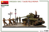 1/35 Miniart Dresden 1945. T-34/85 FIELD REPAIR. BIG SET