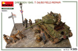 1/35 Miniart Dresden 1945. T-34/85 FIELD REPAIR. BIG SET