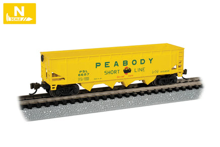 N Bachmann 40’ Quad Hopper - Peabody Coal Company #6687 - 73354 - MPM Hobbies