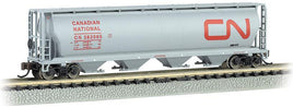 N Bachmann Canadian National - 4 Bay Cylindrical Grain Hopper 19163 - MPM Hobbies