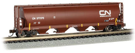 N Bachmann Canadian National (Oxide Red) - 4 Bay Cylindrical Grain Hopper 19161 - MPM Hobbies