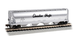 N Bachmann Canadian Pacific #386538 - 4 Bay Cylindrical Grain Hopper 19165 - MPM Hobbies