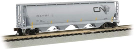 N Bachmann CN - North American Logo - 4 Bay Cylindrical Grain Hopper 19159 - MPM Hobbies