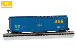 N Bachmann CSX #198271 - Track Cleaning 50' Plug-Door Boxcar 16370 - MPM Hobbies