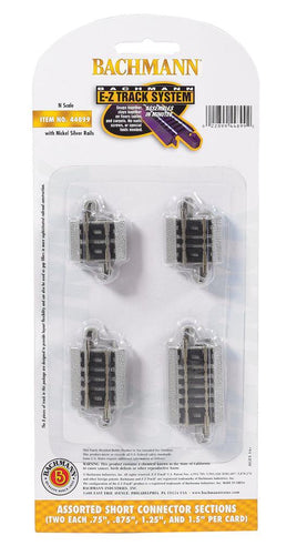 N Bachmann E-Z NS Track Assorted Short Connector Sections 44899 - MPM Hobbies