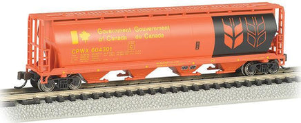 N Bachmann Governor of Canada (Red) - 4 Bay Cylindrical Grain Hopper 19154 - MPM Hobbies