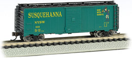 N Bachmann New York, Susquehanna & Western (Suzy Q) - AAR 40' Steel Boxcar 17058 - MPM Hobbies