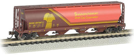 N Bachmann Saskatchewan (Wheat Herald) - 4 Bay Cylindrical Grain Hopper 19153 - MPM Hobbies