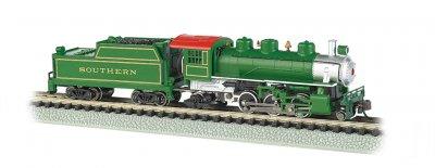 N Bachmann Scale Southern (Green) - Prairie 2-6-2 Locomotive and Tender 51572 - MPM Hobbies