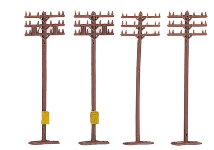 N Bachmann Telephone Poles (12 pieces) 42506 - MPM Hobbies