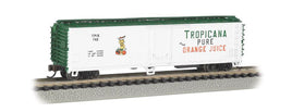 N Bachmann Tropicana (White & Green) - ACF 50' Steel Reefer 17954 - MPM Hobbies