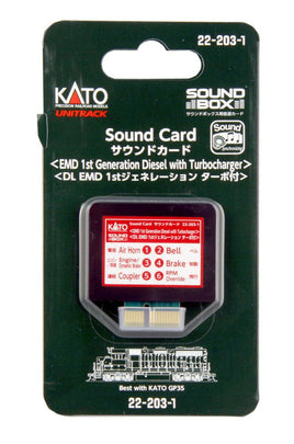 N Kato EMD 1st Generation Diesel with Turbocharger Sound Card 222031 - MPM Hobbies
