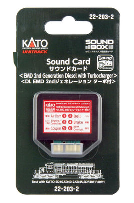 N Kato EMD 2nd Generation Diesel w/ Turbo Soundcard for Sound Box 222032 - MPM Hobbies