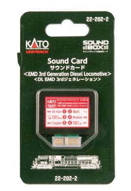 N Kato EMD 3rd Generation Diesel Sound Card 222022 - MPM Hobbies