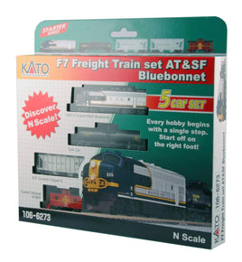 N Kato F7 Freight Train Set AT&SF "Bluebonnet" 1066273 - MPM Hobbies