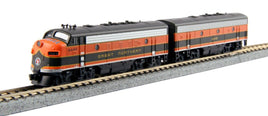 N Kato F7A + F7B Freight 2-Locomotive set: Great Northern w/ Pre-Installed Digitrax DCC 1060420D - MPM Hobbies
