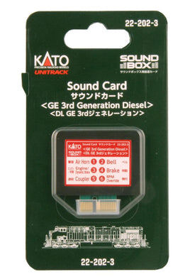 N Kato GE 3rd Generation Diesel Sound Card - MPM Hobbies