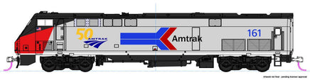 N Kato GE P42 "Genesis" Amtrak Phase I #161 w/ 50th Anniversary Logo DCC 1766036D - MPM Hobbies