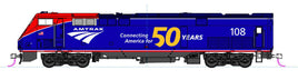 N Kato GE P42 "Genesis" Amtrak Phase VI #108 w/ 50th Anniversary Logo W/LokSound 1766037L - MPM Hobbies