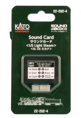N Kato US Light Steam Sound Card 222024 - MPM Hobbies