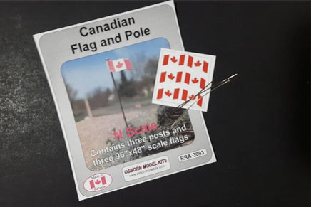 N Osborn Canadian Flag and Pole 3pk 3093 - MPM Hobbies