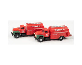 N Scale Classic Metal Works 1954 FORD TANKER TRUCK 2-PACK (CONOCO) 50442.