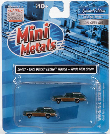 N Scale Classic Metal Works '75 Buick Estate Wagon Green 50431 - MPM Hobbies