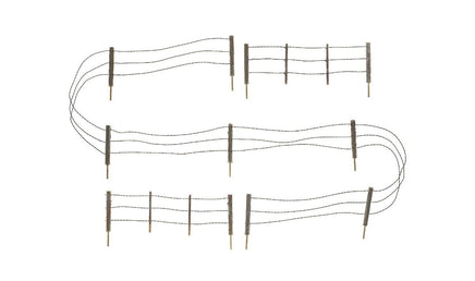 N Woodland Barbed Wire Fence 2990 - MPM Hobbies
