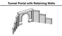 N Woodland Concrete Double Portal 1156 - MPM Hobbies