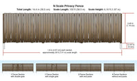 N Woodland Privacy Fence 2995 - MPM Hobbies