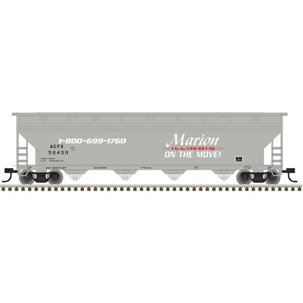 N Atlas Trainman 5250 Covered Hopper Marion IL [ACFX] #58459