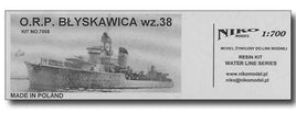 1/700 Niko Model Polish Destroyer Blyscawica 1938 Resin Model Kit