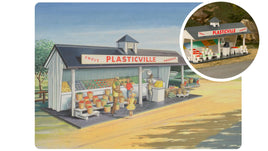 O Bachmann 75th Anniversary Plasticville Roadside Stand 45632 - MPM Hobbies