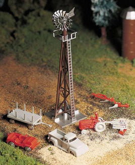 O Bachmann Windmill with Farm Machinery 45603 - MPM Hobbies