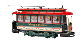 On30 Bachmann Closed Streetcar - Merry Christmas 25129 - MPM Hobbies