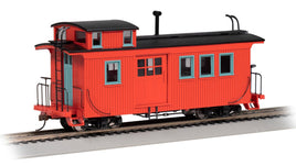 On30 Bachmann Painted Unlettered (Red)- Wood Side Door Caboose 26703 - MPM Hobbies
