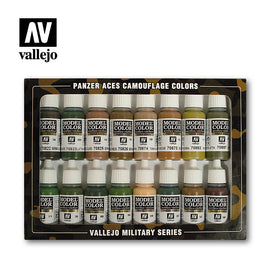 Vallejo Set of 16 (17ml) Camouflage Set - 70179