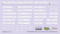 Paragrafix 1/4105 Battlestar Galactica BS75 Spaceship Super Photo-Etch/Decal Set for MOE