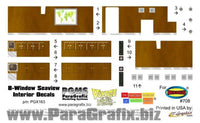 Paragrafix 8 Window Seaview Interior Decals for the Moebius