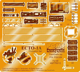 Paragrafix 1/25 Ghostbuster 2 Ecto1A Photo-Etch Set for AMT