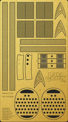 Paragrafix 1/350 TOS USS Enterprise Engine Grills Photo-Etch Set for Polar Lights