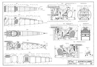  1/16 Model Shipways Sopwith Camel WWI Plane Wood & Metal Model Kit - 1030