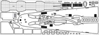 1/200 Pontos Model USS BB-63 Missouri 1945 Detail up set (No wooden deck)
