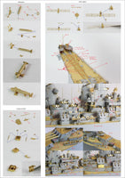 1/200 Pontos Model USS BB-63 Missouri 1945 Detail up set (No wooden deck)