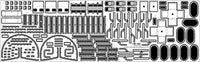 1/200 Pontos Model USS BB-63 Missouri 1945 Detail up set (No wooden deck)